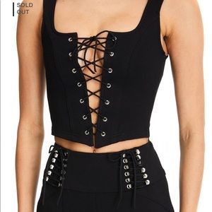 I.AM.GIA Memphis top xs black NEW WITH TAGS